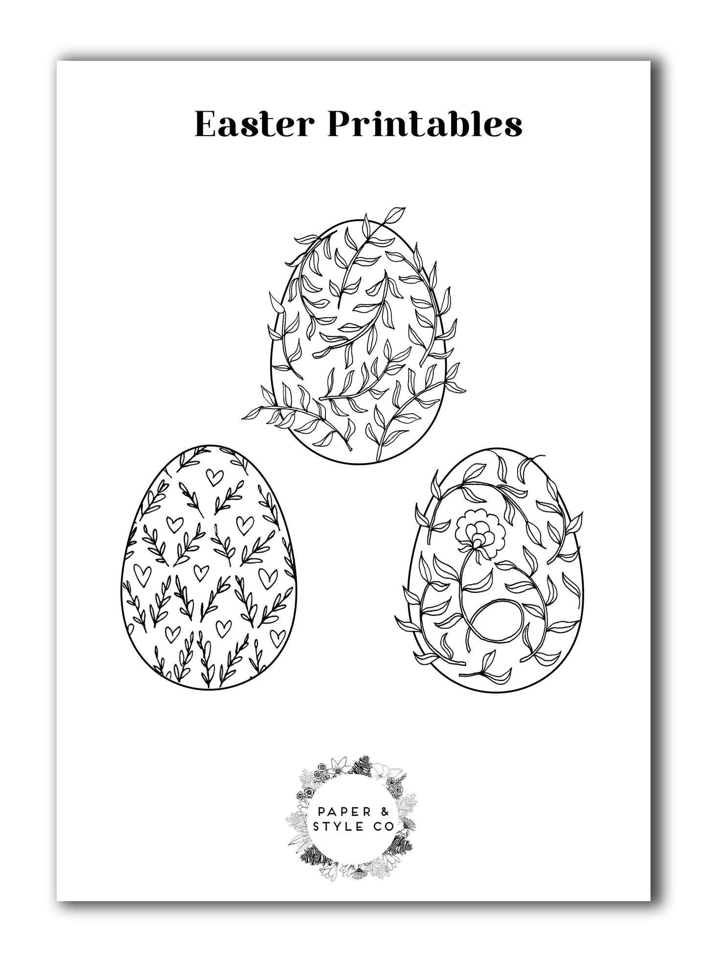 Free! Easter Printables