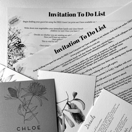 Invitation To Do List-Download available!