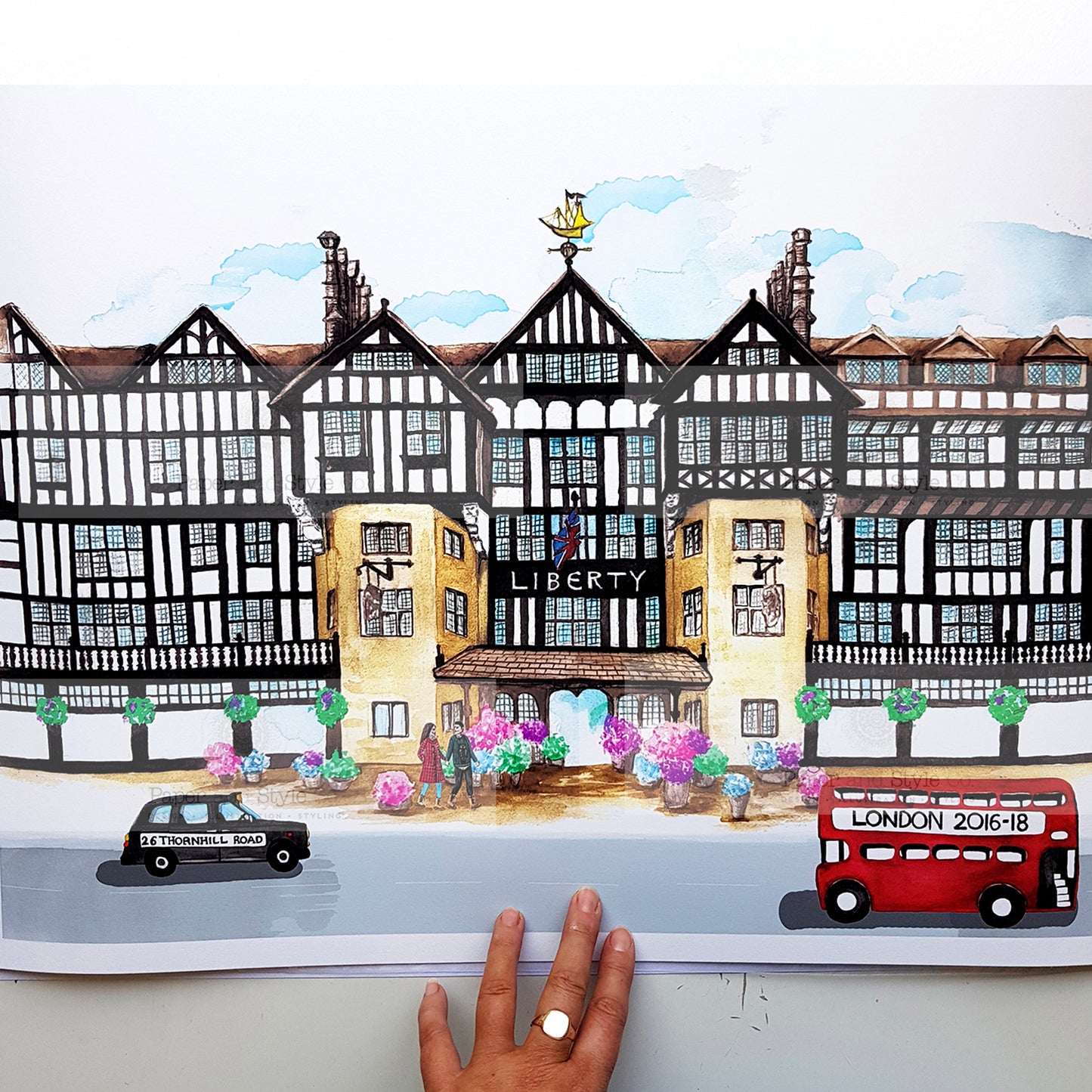 venue watercolour, watercolour art, custom venue art, venue artwork